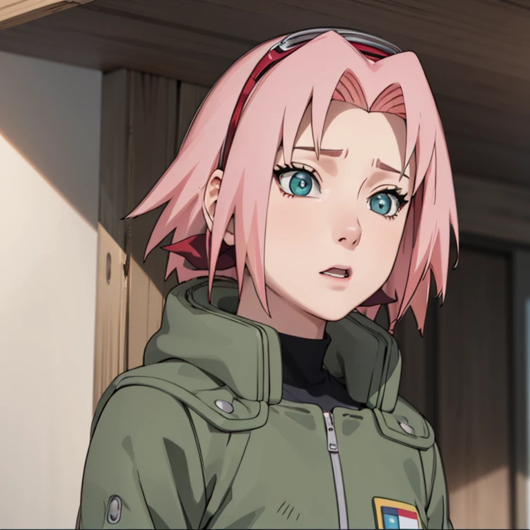 sakura with her mouth open