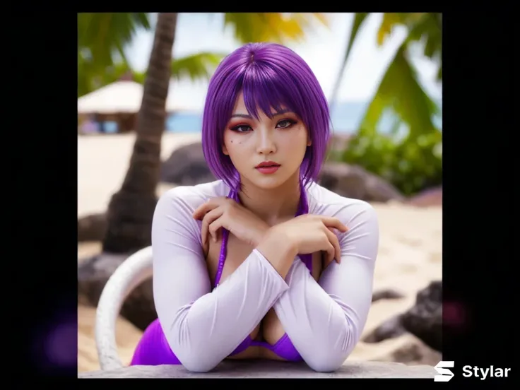 "AYANE" (best quality,ultra-detalhado,Realistic:1.37), retrato, Detailed eyes and facial features, textura de pele delicada e suave, Corpo Perfeito, textura ultra realista, maquiagem perfeita, maquiagem vermelha nos olhos, batom vermelho,  expression serio...