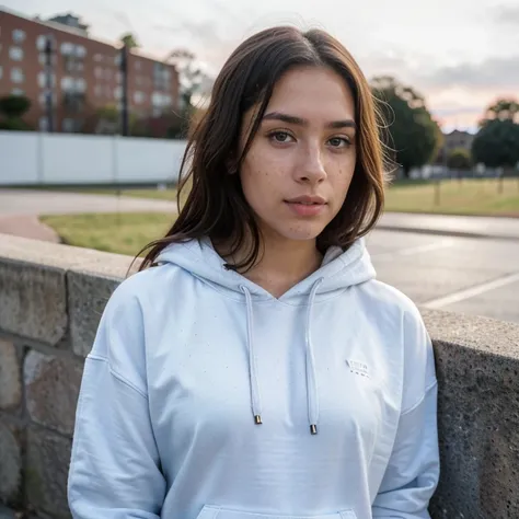 23-year-old hyper-realistic Latin girl with freckles, mood selfie for instagram, Ultra Definition, (photoreallistic: 1.4), 8k, calidad premier, fondos detallados, cara delicada, maquillaje natural, foto raw, iphone, HDR, Coqueteando con el espectador, hood...