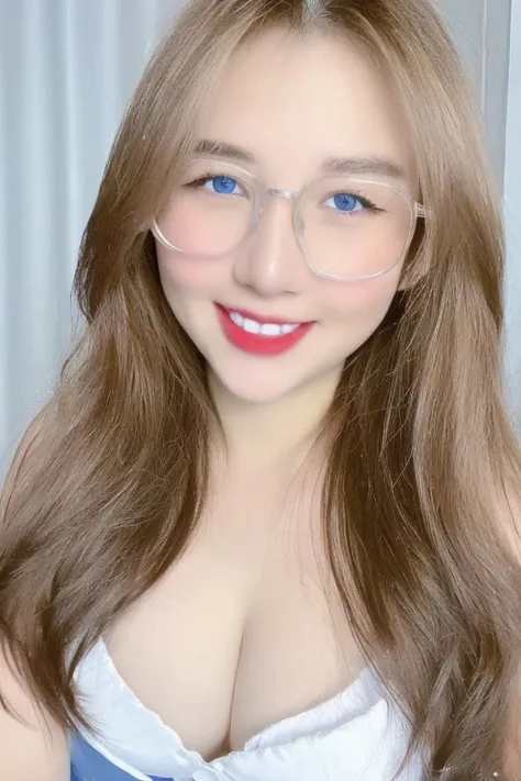 ((top-quality、8K、​masterpiece:1.3))、1 girl、selfee、Long、onepiece、A slight smil、Huge breasts、white bikini、blonde hair、blue eyes、