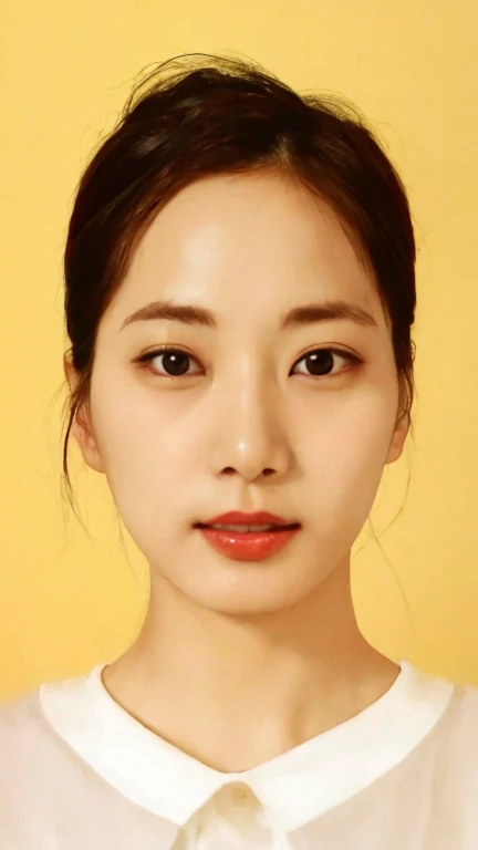 Close-up of a woman wearing white shirt and background, jiyun chae, pengzhen zhang, Jung Sang-soo, Cui Xianhua, xiaofan zhang, Kwak Ji-young, Shin Min-jung, Kim Hyun-joo, chengyou liu, louise zhang, xue han, wenfei ye, xintong chen, Kim Tae-joon，largeeyes，...