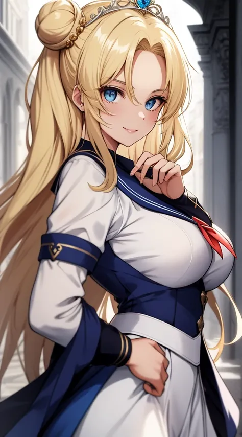 Kizi, nur:
Stil: Anime (Sailor Merkur)
Quality: Graceful
Quality: Compassionate hair: lang, flowing hair in a vibrant shade of blonde, with two cute buns on top of the eye color: large, funkelndes blaues Augen-Outfit: Wears the iconic Sailor Moon uniform, ...