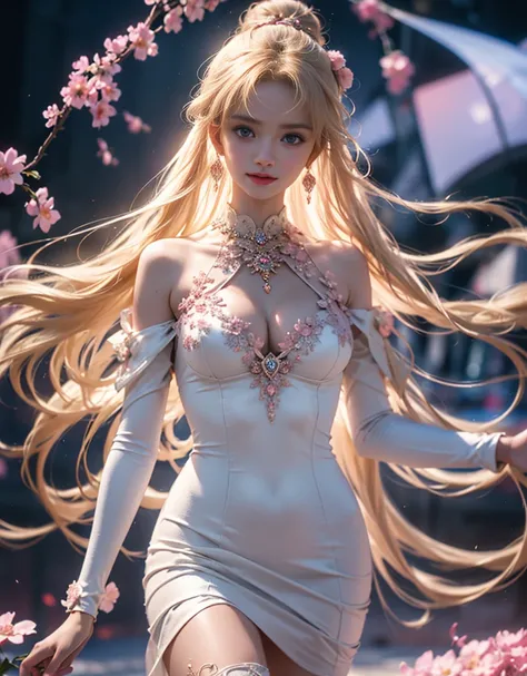 tmasterpiece，Highest image quality，super detailing，Best quality ,Extremely Delicately Beautiful, Very meticulous,Best quality, offcial art, extremely detaild的 CG unified 8k wallpapers, portrait photo of an, The most beautiful look，blond hair blue eyes，Radi...