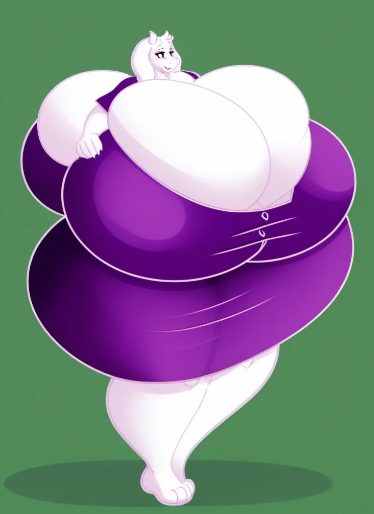 toriel, furry female anthro, goat girl, standing, (dress, purple dress:1.2), shirt design,  portrait, solo, holding pie, steaming pie, (body fur:1.2), (best quality), (castle kitchen background:1.2), dramatic lighting, (detailed fluffy fur:1.1), looking at...