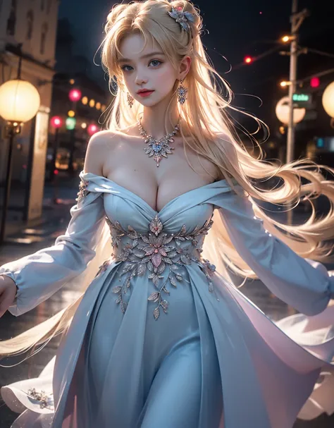 tmasterpiece，Highest image quality，super detailing，Best quality at best ,Extremely Delicately Beautiful, Very meticulous,Best quality at best, offcial art, extremely detaild的 CG unified 8k wallpapers, portrait photo of, The most beautiful look，blond hair b...