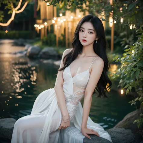 in the darkness of night，A stunning beauty is like the brightest star in the sky。Her figure is as slender as a willow branch，As graceful as a swan，It’s like a perfect work of art carved by nature。The tall and slender figure shows elegance and temperament，L...