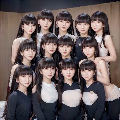 raw photo、(((multiple girls))),((((6+girls)))),((((100girls)))),(((1000girls)))、((((100 girls))))、women only、the same face、(((5y...