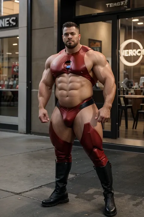 man, superhero, bbw, full body, muscle, hombre, boot,