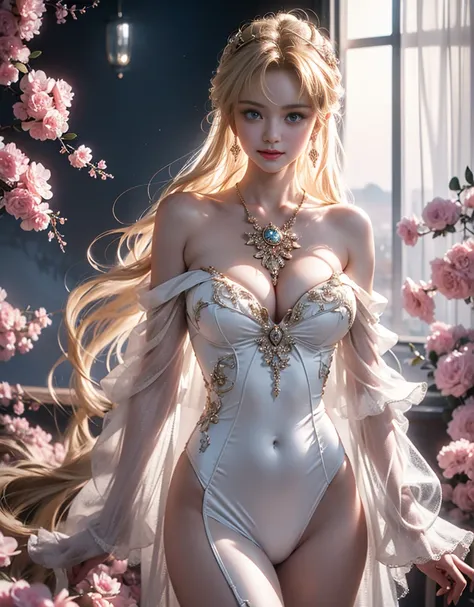 tmasterpiece，Highest image quality，super detailing，Best quality at best ,Extremely Delicately Beautiful, Very meticulous,Best quality at best, offcial art, extremely detaild的 CG unified 8k wallpapers, portrait photo of an, The most beautiful look，blond hai...