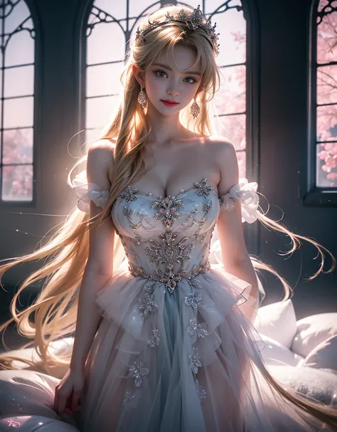 tmasterpiece，Highest image quality，super detailing，Best quality at best ,Extremely Delicately Beautiful, Very meticulous,Best quality at best, offcial art, extremely detaild的 CG unified 8k wallpapers, portrait photo of, The most beautiful look，blond hair b...