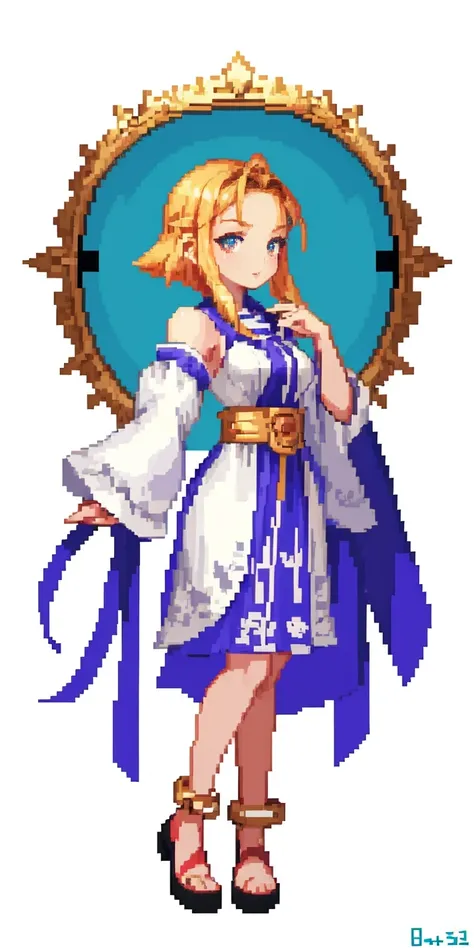 (masterpiece, top quality, best quality), pixel,pixel art,1girl,full body