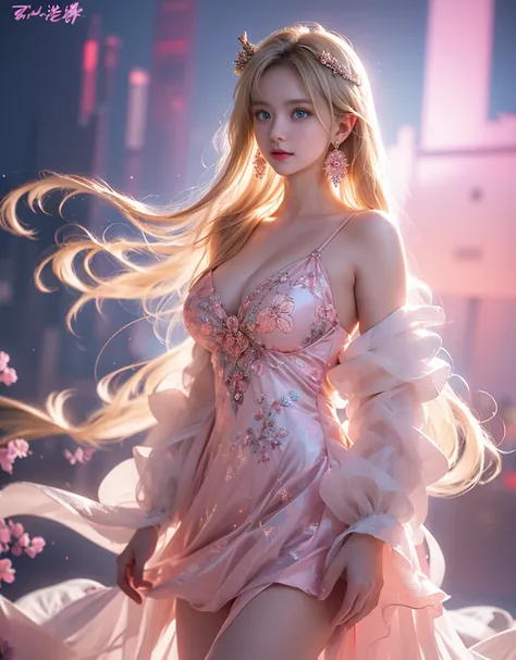 tmasterpiece，Highest image quality，super detailing，Best quality ,Extremely Delicately Beautiful, Very meticulous,Best quality, offcial art, extremely detaild的 CG unified 8k wallpapers, portrait photo of an, The most beautiful look，blond hair blue eyes，Radi...