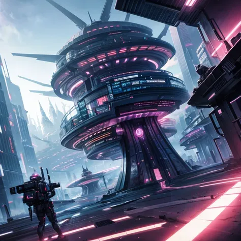 futuristic city