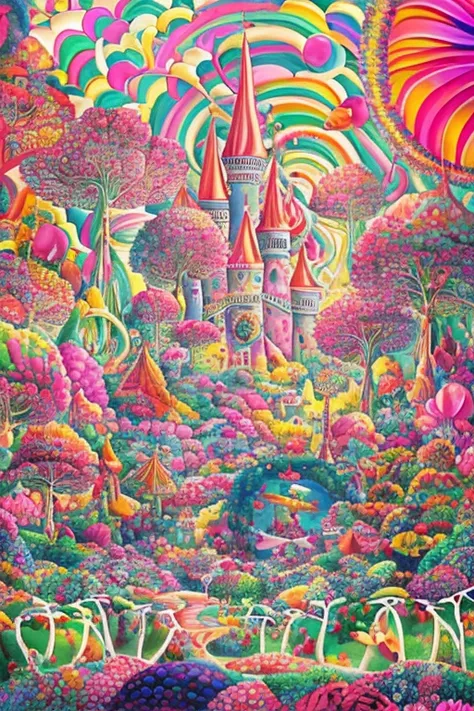 a poster for the upcoming alice and the wonderland land, welcome to wonderland, wonderland, wonderland portal, in wonderland, like alice in wonderland, from alice in wonderland, psychedelic illustration, alice in wonderland, whimsical and psychedelic, by L...