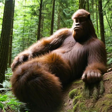 Bigfoot is usually、Huge body and covered with long hair、It is said that large footprints indicate its presence.。