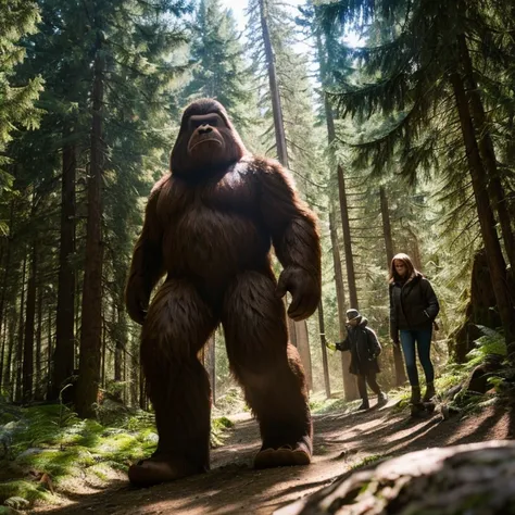 A group researching the legendary creature Bigfoot is investigating footprints and sightings.