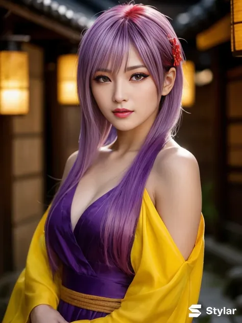 "AYANE FACE" (best quality,ultra-detalhado,Realistic:1.37), retrato, Detailed eyes and facial features, textura de pele delicada e suave, Corpo Perfeito, textura ultra realista, maquiagem perfeita, maquiagem vermelha nos olhos, batom vermelho,  expression ...