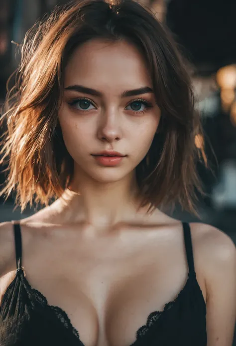 cinematic photo of instagram photo, anime, portrait photo of russian 1girl, 24 y.o, cute face, colorful, perfect face, natural skin, cleavage, hard shadows, film grain. highly detailed, professional, gritty, sharp focus, high budget hollywood movie