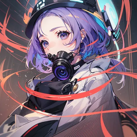 （（（​masterpiece）））、（（（Top image quality）））、（（（top-quality）））、（（highly detailed unity 8ｋwall-paper））、（Illustration of one woman）、30-years old、（Viceroy）、Black hair bob cut、（（（Gas mask covering the mouth）））、Gray eyes、（（Tall））、（（huge tit））、（（Military uniforms）...