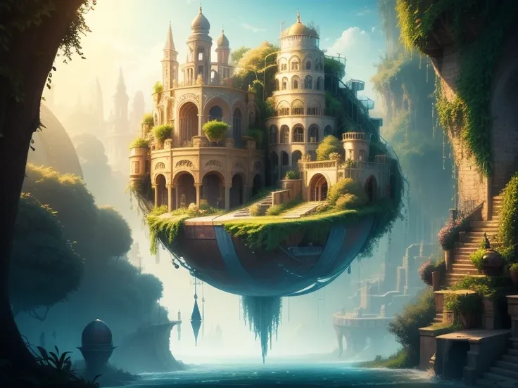 Hanging Gardens of Babylon，Beautiful world in imagination，Wonderful fantasyland