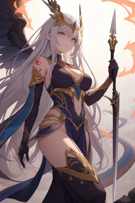 allure:
Sylthra is a warrior lamia, a majestic figure whose imposing presence is announced by the scarlet glow of his scales. Com uma estatura impressionante de quase 2 metros, She rises elegantly, its long tail snaking across the ground. Suas escamas, de ...