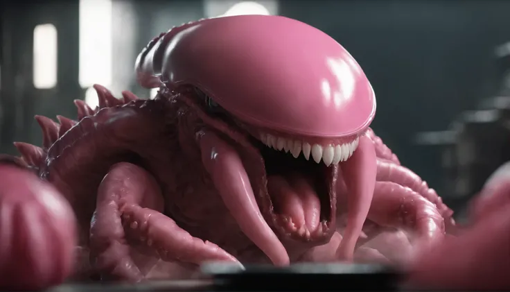 With his round shape, pink color, and voracious appetite, a Xenomorph Kirby could be envisioned as having a large grinning mouth filled with a smaller set of inner jaws, stalk-like eyes on the top of his head, and his stubby arm-like limbs ending in clawed...