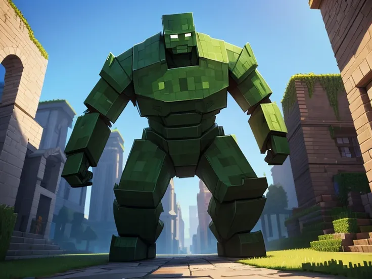 Iron golem from minecraft in real life