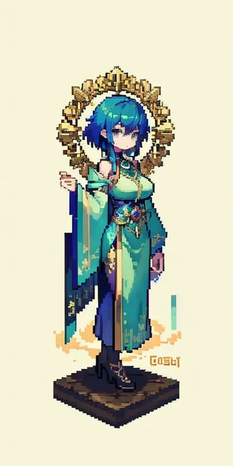 ((masterpiece)), top quality, (best quality), (hight delail) ,pixel art, 1girl, full body