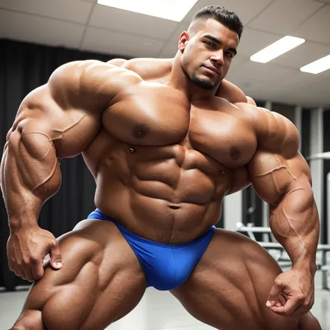 Male large bodybuilder