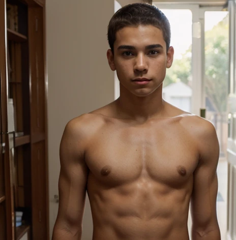 Menino adolescente com 16anos, pelado,  Fully visible body,  nu