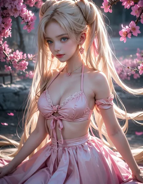 tmasterpiece，Highest image quality，super detailing，Best quality ,Extremely Delicately Beautiful, Very meticulous,Best quality, offcial art, extremely detaild的 CG unified 8k wallpapers, portrait photo of, The most beautiful look，blond hair blue eyes，Radiant...