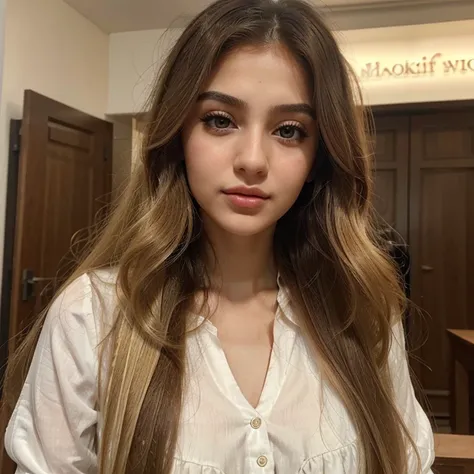 "An Azerbaijani girl has fair skin, blonde curly hair, hazel eyes, thin lips, delicate features, and fair complexion. She has long, straight hair and may wear makeup."