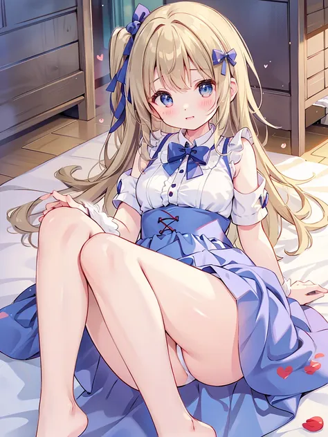 alice in the wonderland、cute little、a miniskirt、a blond、No panties、Wavy Hair、blue eyess、teens girl、12year old、Lying down、Lying down、オマンコ、Wet、Sigh、、s ass、s assを画面に向けて、with spreading legs、Spread by hand、Happy、A smile、Apron Dresses、a miniskirt、NSFW、、shairband...