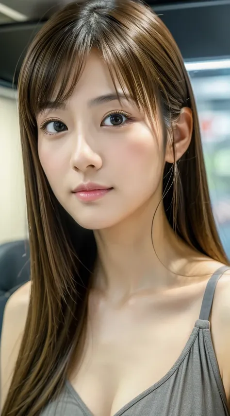 ((masutepiece,Photorealistic))), (((8K,Best Quality: 1.4))), ((Super Detail: 1.4)) , Beautuful Women,japanes,25-years old,On the train,Ultra-detailed facial features, expressive faces, Detailed textures, Natural Skin Shader, Full body,超A high resolution,綺麗...