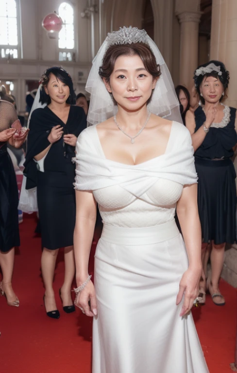 Best Quality, hight resolution, Hires, Skin definition, Detailed skin, Detailed eyes, Detailed face, 4K, 日本人A MILF, ((独奏)), (((70 years old))), (Wrinkles at the corners of the eyes:1.8), (nasolabial folds:1.8), A MILF, glamor, A sexy, Chromo-white skin, ((...