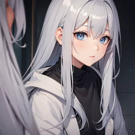 Gray hair cute