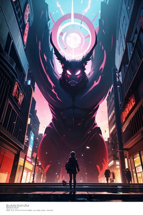 There are many people standing in front of the huge purple sculpture, glowing eyes everywhere, Countless pairs of eyes emit faint light, Kuro anime screenshots, crawling!!, screenshot from the anime film, Screenshot of the 2012 animation, Evil spirits roam...