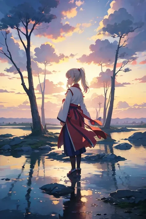 一个男人背着一个女人在公园里的anime scene, Anime beautiful peaceful scene, beautiful anime scenes, The most beautiful scene, Screenshot of the 2012 animation, anime movie screenshot, anime movie backgrounds, anime scene, anime film still, Anime Stills Anime Style, anime ...