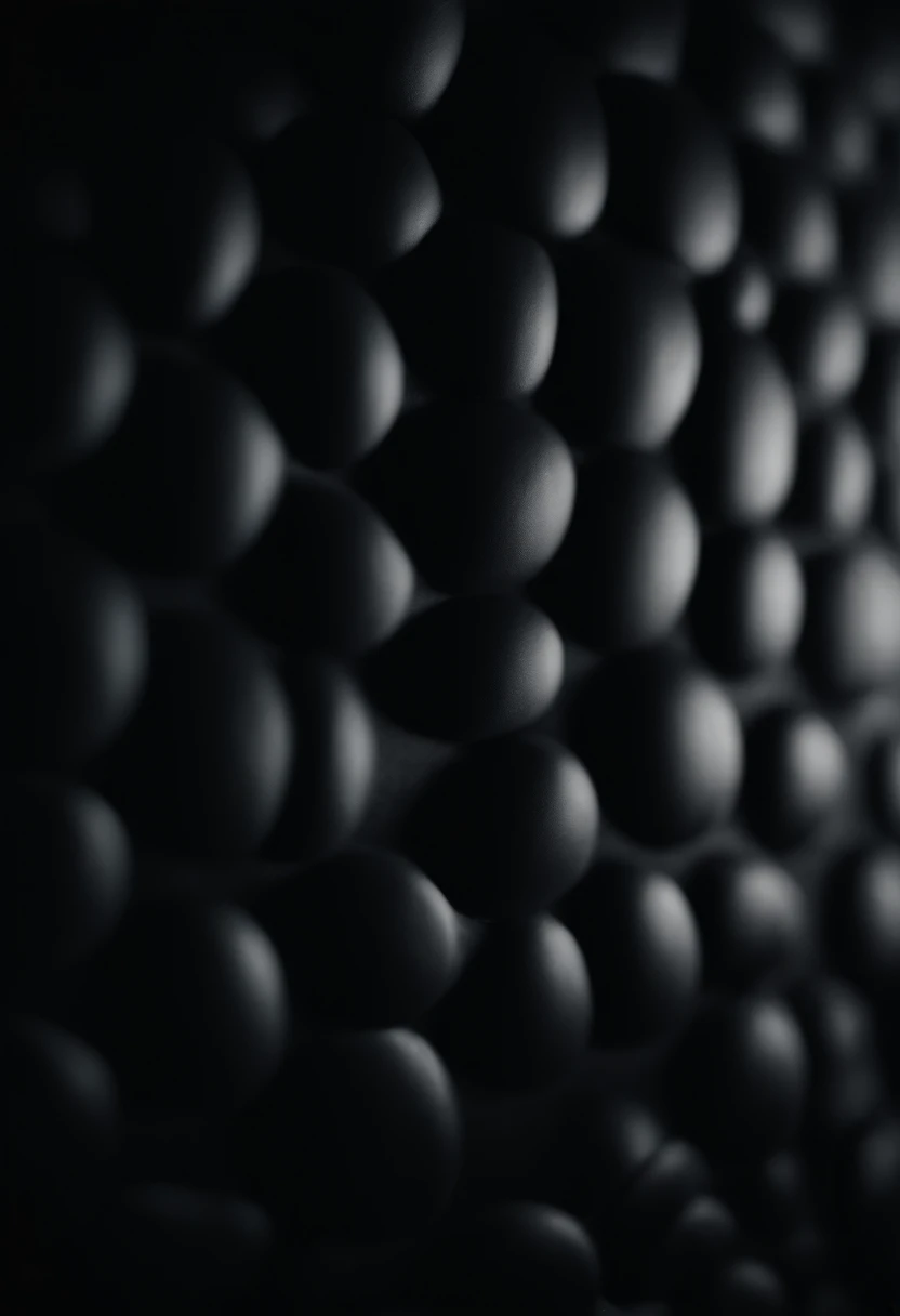 a detailed macro shot of the texture of an empty black wall, focusing on the fine grain and subtle imperfections that give it character and depth