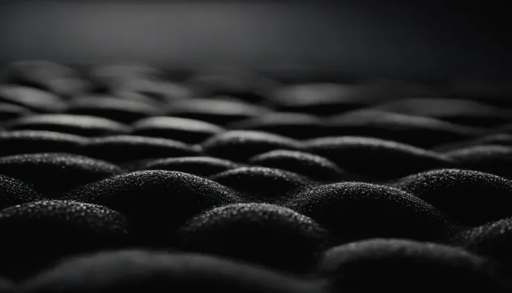 a detailed macro shot of the texture of an empty black wall, focusing on the fine grain and subtle imperfections that give it character and depth