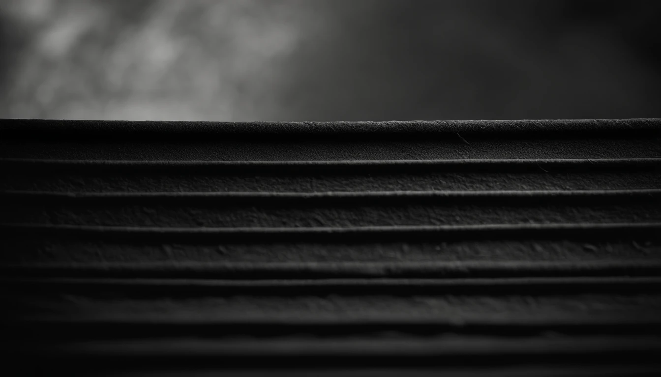 a detailed macro shot of the texture of an empty black wall, focusing on the fine grain and subtle imperfections that give it character and depth