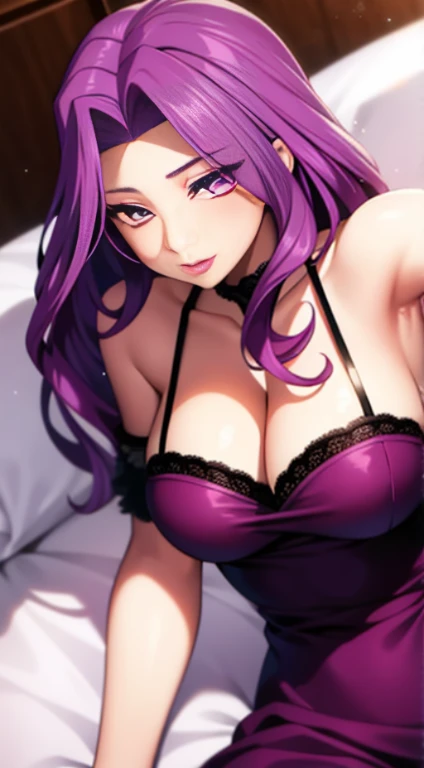 Cornelia_li_Britannia, 1girl, big_breasts, purple_eyes, (lipstick:.9), (makeup:.8)