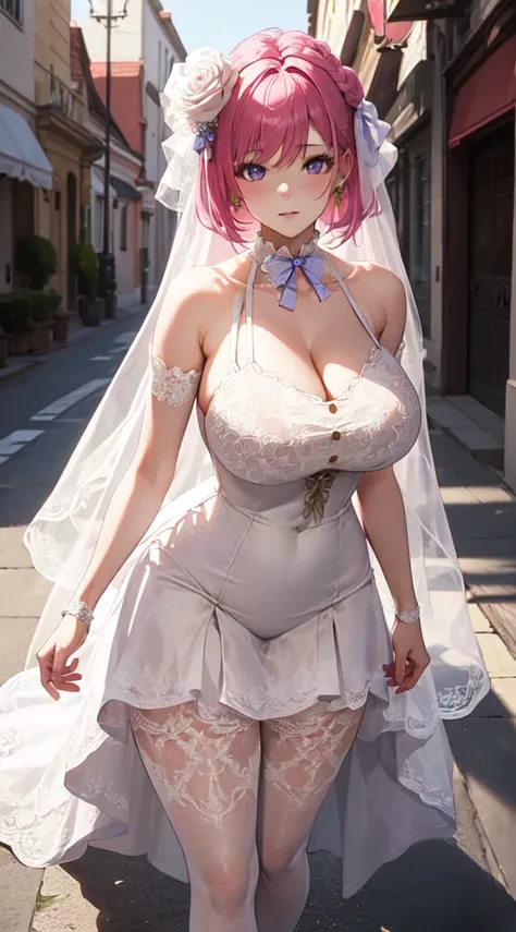 （8K ，hyper-detailing，ultra real photo，Best masterpiece，natural，Perfect artwork，Perfect female body），Two cute busty girls ，（large titmouseies），antique flower wedding，antique flower wedding，Chinese Wedding Dress，Stylish hairstyle，Elegant and sexy bride，on an...