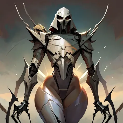 General grievous, wide hips, massive thighs, massive ass, Star Wars, femboy, flat chest, androgynous, mask