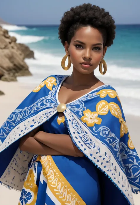 with cape verde pattern that represents cape verde culture.adicione mais elementos culturais de cabo verde