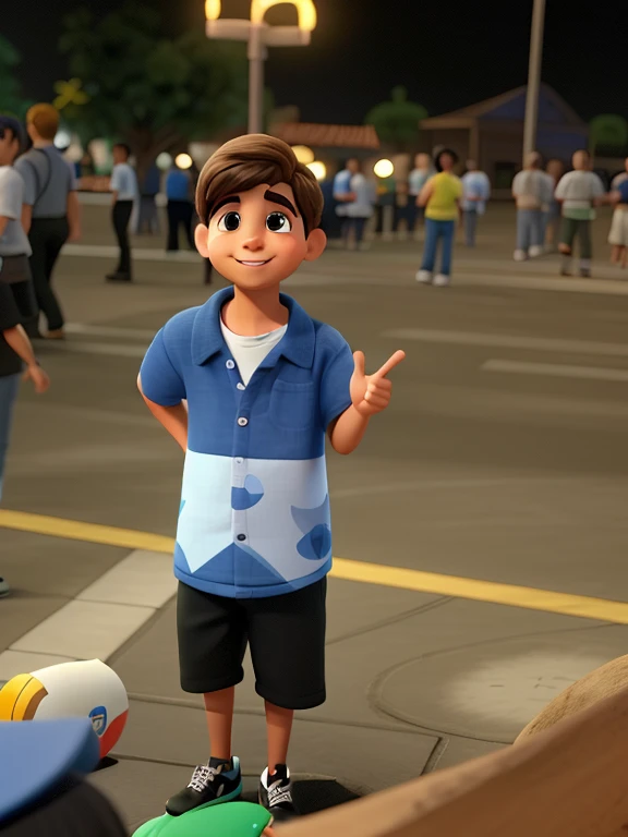 um MENINO estilo disney pixar, alta qualidade, melhor qualidade