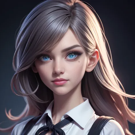 (hyper-realistic), (illustration), (High resolution), (8k), (Extremely detailed), (Meilleure illustration), Yoru ( chainsaw man ), (beautiful detailed  eyes), (Best quality), (Ultra-detailed), (Masterpiece), (wallpaper), (Detailed face), seulement, Haut du...