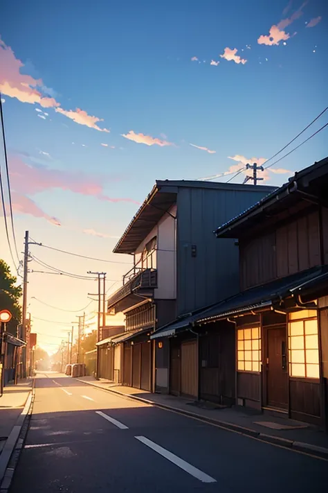 a blue sign on the side of the road, anime background art, anime movie background, anime background, beautiful anime scenery, anime landscape, Kyoto Animation still, anime movie screenshot, (Makoto Shinkai-inspired), Initial D anime screenshot, beautiful a...