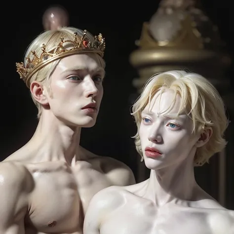 (blonde Prince Ivan kills ageless immortal androgynous albino king Koschei, Koscheis death is in his testicles:1.5)