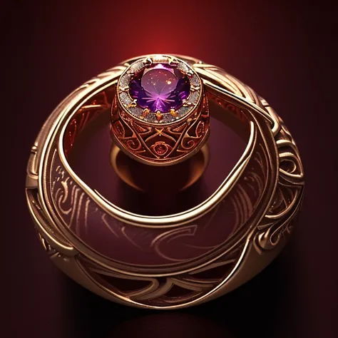 A masterpiece of a ring，Best quality at best，(Nothing but the ring：1.5)，(NOhumans),Phoenix and dragon ring setting，starrysky，From beginning to end, all the way around，Delicate silver ring，圆环上的starrysky,The sheen，inverted image，Sparkling blue-purple gemston...